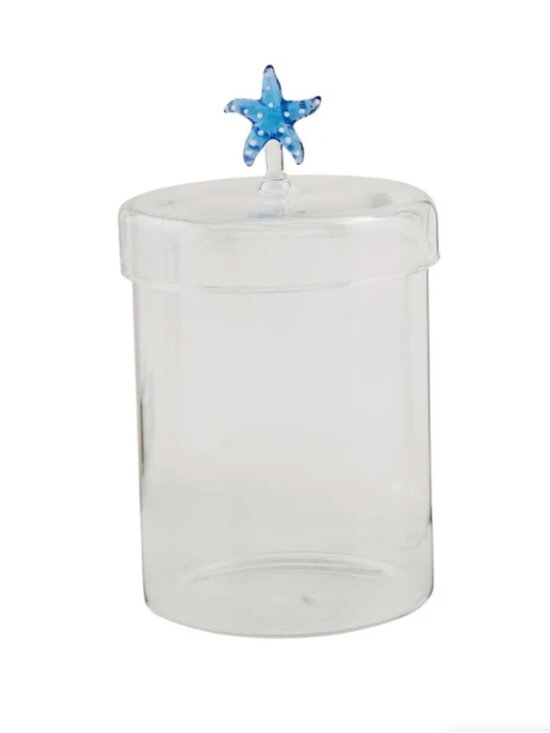 Mud Pie Other - Mud Pie - Starfish Glass Icon Canister